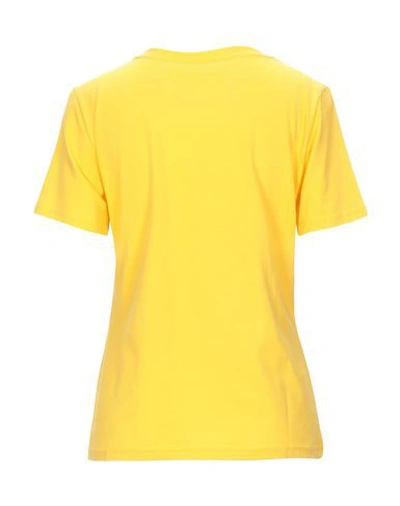 Shop Alberta Ferretti Woman T-shirt Yellow Size S Cotton
