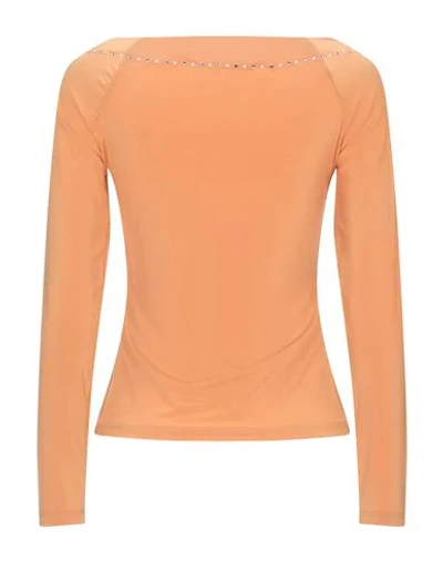 Shop Angelo Marani T-shirt In Apricot