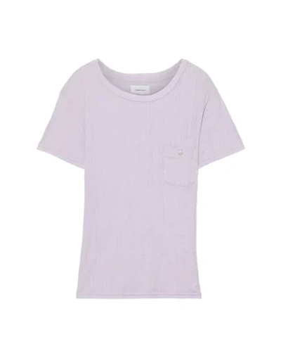 Shop Current Elliott T-shirt In Lilac