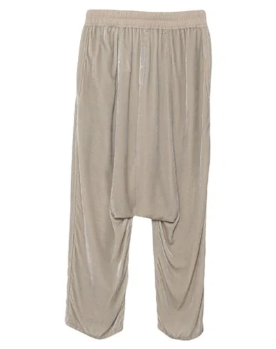 Shop Rick Owens 3/4-length Shorts In Light Grey