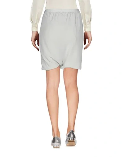 Shop Rick Owens Woman Shorts & Bermuda Shorts Light Grey Size 6 Silk