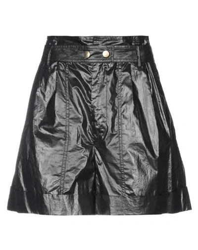 Shop Isabel Marant Woman Shorts & Bermuda Shorts Black Size 6 Cotton