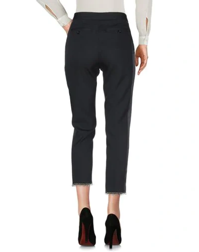 Shop Burberry Woman Pants Black Size 8 Wool, Silk