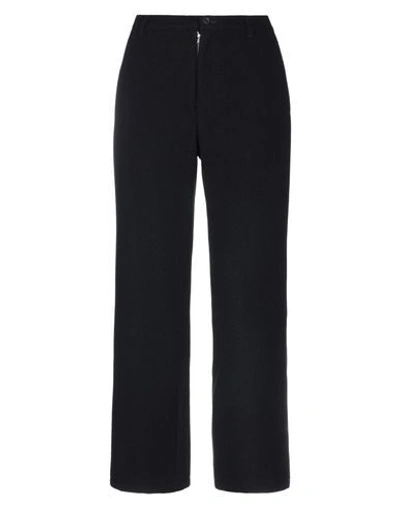 Shop Yohji Yamamoto Casual Pants In Black