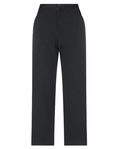 Shop Yohji Yamamoto Casual Pants In Black