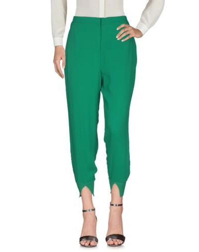 Shop Twinset Woman Pants Green Size 8 Viscose, Elastane