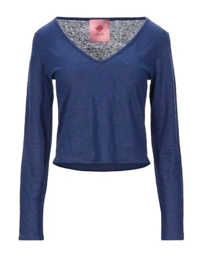 Shop Alyki Sweaters In Bright Blue
