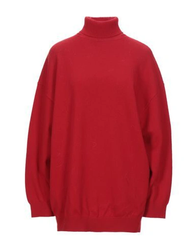 Shop Balenciaga Turtlenecks In Red