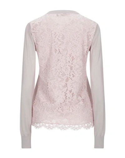 Dolce & Gabbana Lace Knit Cardigan In Gray