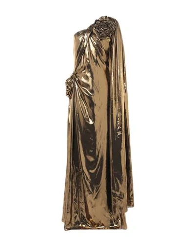 Shop Ingie Paris Long Dress In Bronze