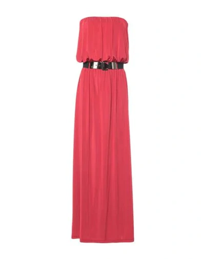 Shop Jijil Long Dresses In Red