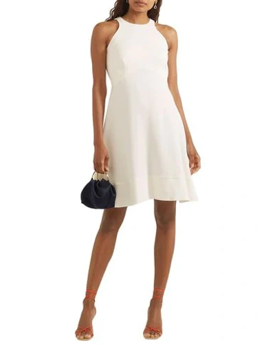 Shop Antonio Berardi Woman Mini Dress Ivory Size 10 Viscose, Elastane In White
