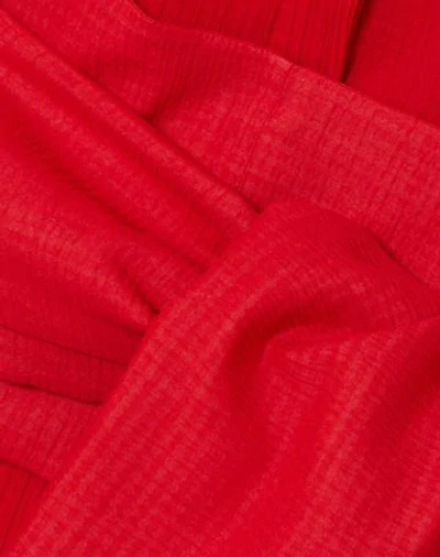 Shop Antonio Berardi Woman Midi Dress Red Size 6 Cotton, Silk