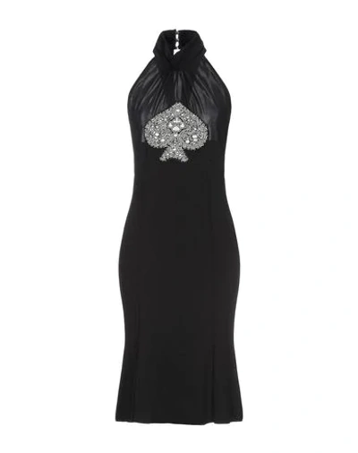 Shop Angelo Marani Midi Dresses In Black