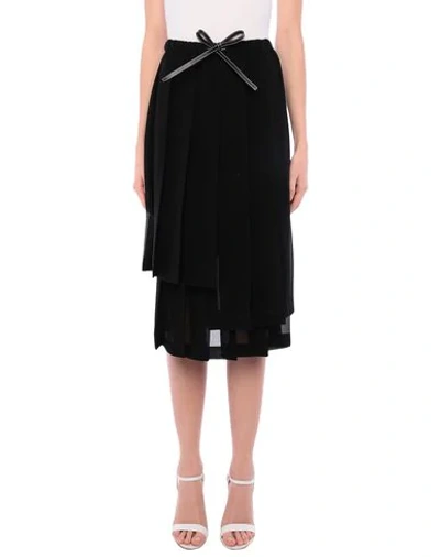 Shop Loewe 3/4 Length Skirts In Black