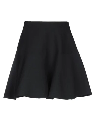Shop Valentino Garavani Woman Mini Skirt Black Size 8 Virgin Wool, Silk