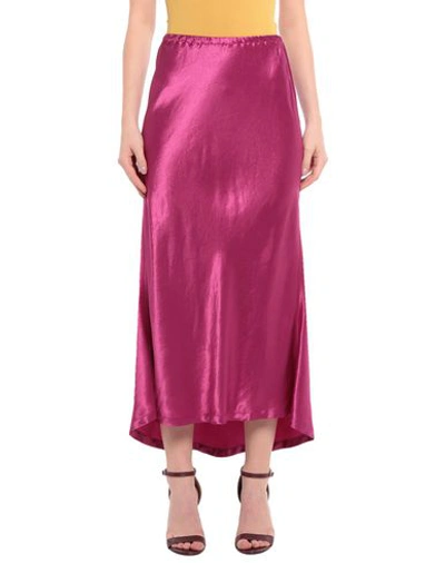 Shop Sies Marjan Woman Maxi Skirt Mauve Size 6 Acetate In Purple