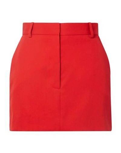 Shop Calvin Klein 205w39nyc Woman Mini Skirt Red Size 10 Wool