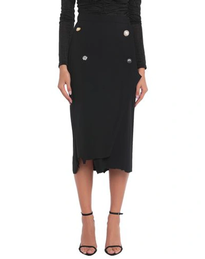 Shop Vetements Midi Skirts In Black