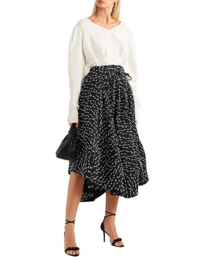 Shop Rosie Assoulin Midi Skirts In Black