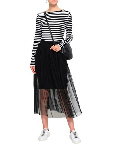 Shop Ninety Percent 3/4 Length Skirts In Black
