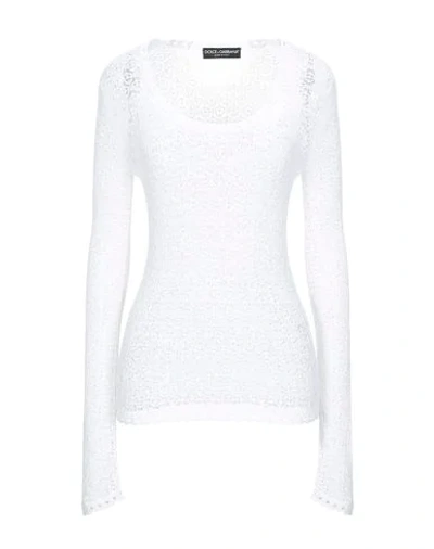 Shop Dolce & Gabbana Blouses In White