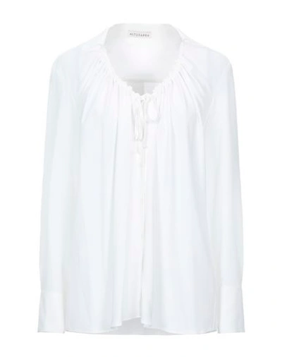 Shop Altuzarra Solid Color Shirts & Blouses In White