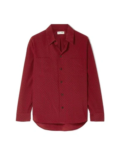 Shop Saint Laurent Shirts In Red