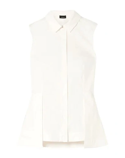 Shop Akris Woman Shirt Ivory Size 12 Cotton, Polyamide, Elastane In White