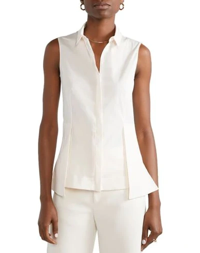 Shop Akris Woman Shirt Ivory Size 12 Cotton, Polyamide, Elastane In White