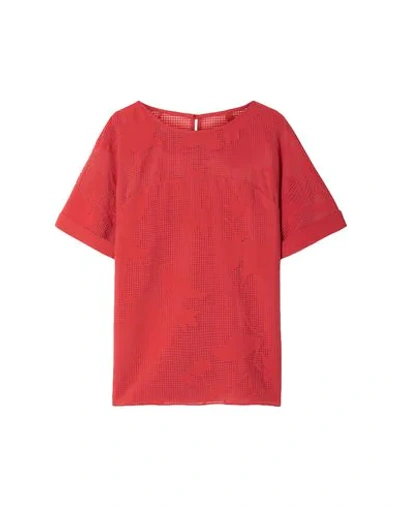 Shop Hatch Woman Blouse Red Size 2 Viscose, Polyester