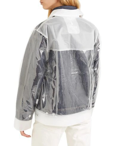 Shop Rains Woman Jacket Transparent Size Xxs/xs Polyurethane