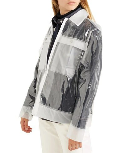 Shop Rains Woman Jacket Transparent Size Xxs/xs Polyurethane