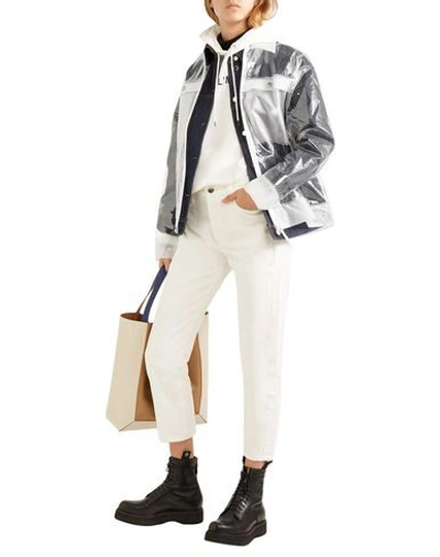 Shop Rains Woman Jacket Transparent Size Xxs/xs Polyurethane