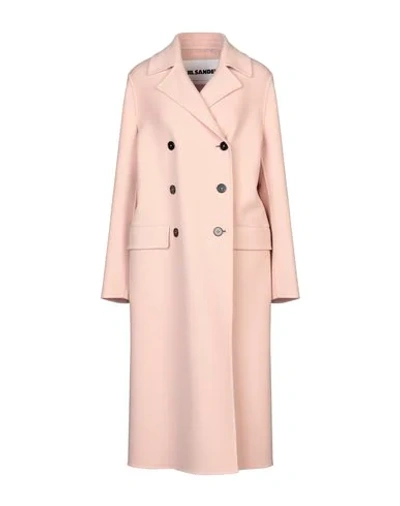 Shop Jil Sander Coats In Light Pink