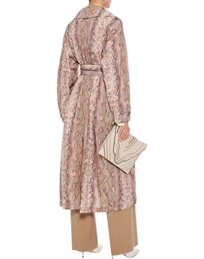 Shop Emilia Wickstead Woman Overcoat & Trench Coat Blush Size M Polyamide In Pink