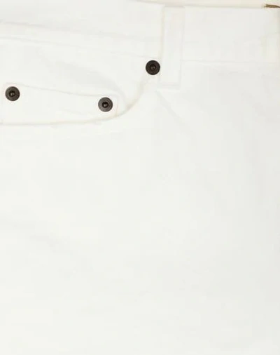 Shop Saint Laurent Denim Shorts In White