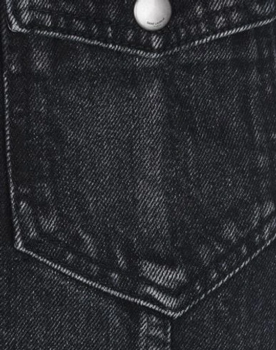 Shop Saint Laurent Denim Skirts In Black