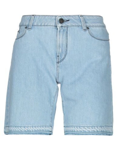 Shop Karl Lagerfeld Denim Shorts In Blue