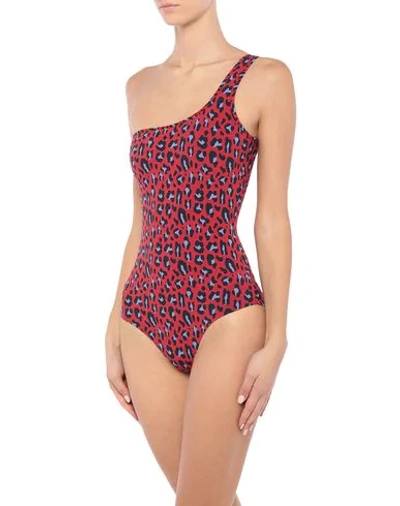 Shop Stella Mccartney One-piece Swimsuits In Red