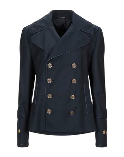 Shop Daniele Alessandrini Sartorial Jacket In Dark Blue