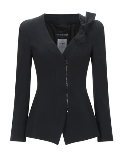 Shop Emporio Armani Sartorial Jacket In Black