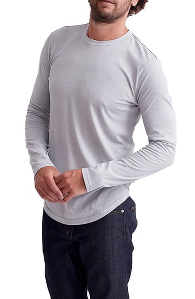 Shop Goodlife Triblend Scallop Long Sleeve T-shirt In Quarry