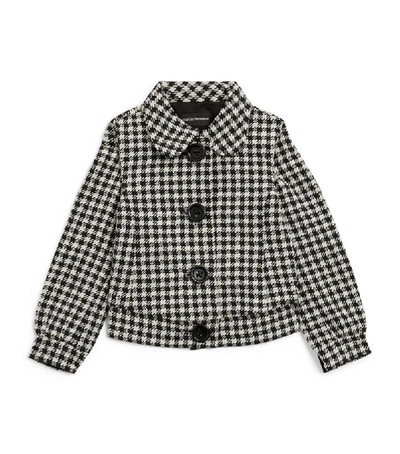 Shop Emporio Armani Houndstooth Print Jacket (4-14 Years)