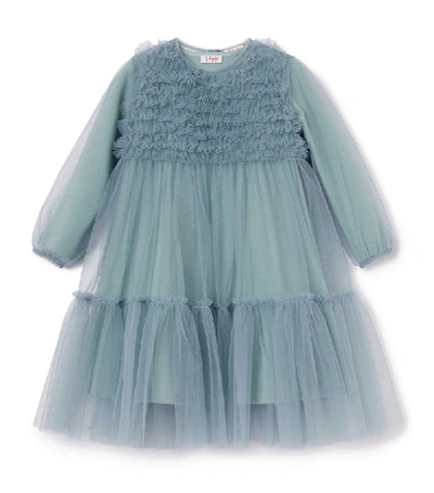 Shop Il Gufo Frill-detail Tulle Dress (3-12 Years)