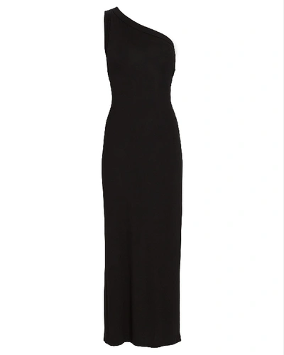 Shop The Line By K Avalon One-shoulder Jersey Dress In Black