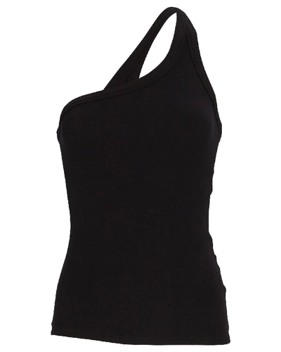 Shop The Line By K Driss One-shoulder Tank Top In Black