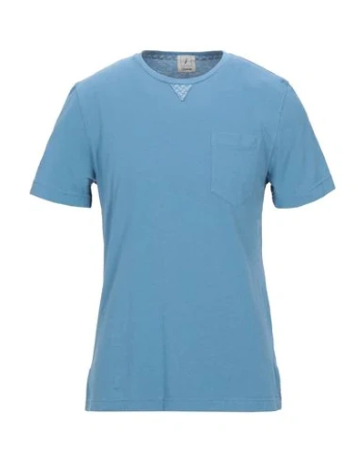 Shop Drumohr T-shirts In Slate Blue