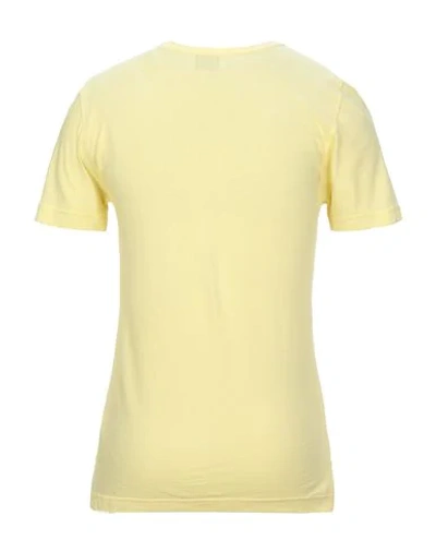 Shop Drumohr T-shirts In Light Yellow
