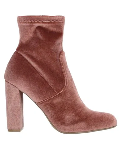 Shop Steve Madden Ankle Boot In Brick Red